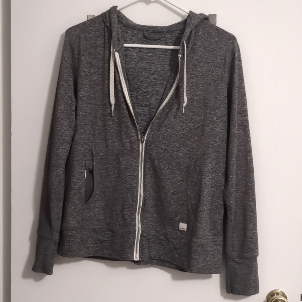 Vuori Halo Performance Hoodie - Heather Gray, M